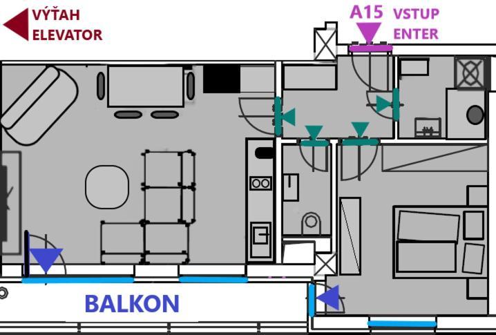 Apartment Mala Praha & Parking In The Garage Žilina Eksteriør bilde